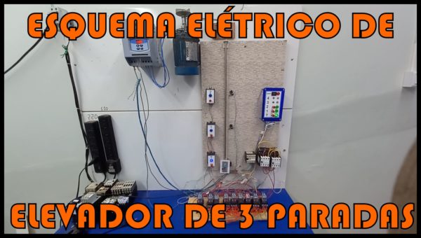 ESQUEMA ELÉTRICO DE ELEVADOR DE 3 PARADAS